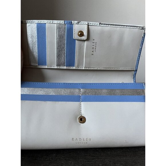 Radley London The Observatory Flapover Leather Matinee Wallet Dalmatian Scottie - Picture 4 of 10